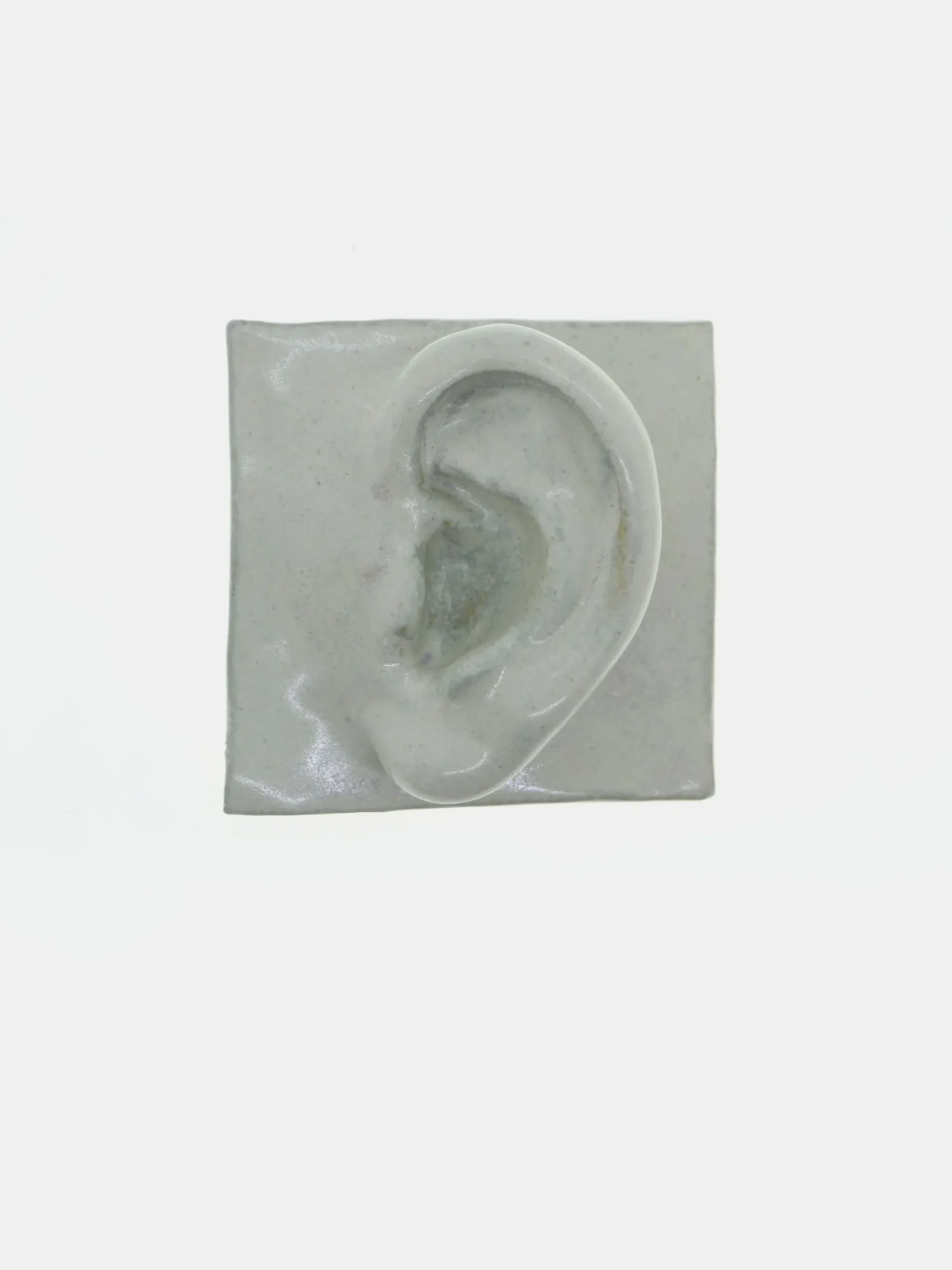 Left Ear - White