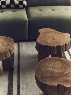 Log Wooden Stool
