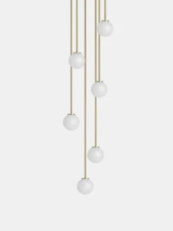 Mezzo Cluster Round 7 - Satin Brass - Large