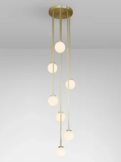 Mezzo Cluster Round 7 - Satin Brass - Large