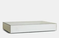Mirror Block Coffee Table - Clear - 120 cm
