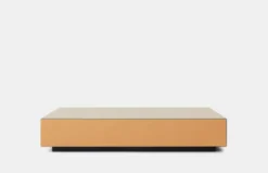 Mirror Block Coffee Table - Smokey Brown - 80 cm