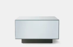 Mirror Block Table - Clear - 60 cm