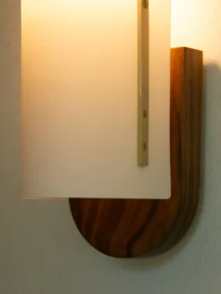 Modernist Timber Wall Lamp
