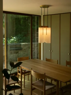 Modernist Triple Drop Suspension Lamp