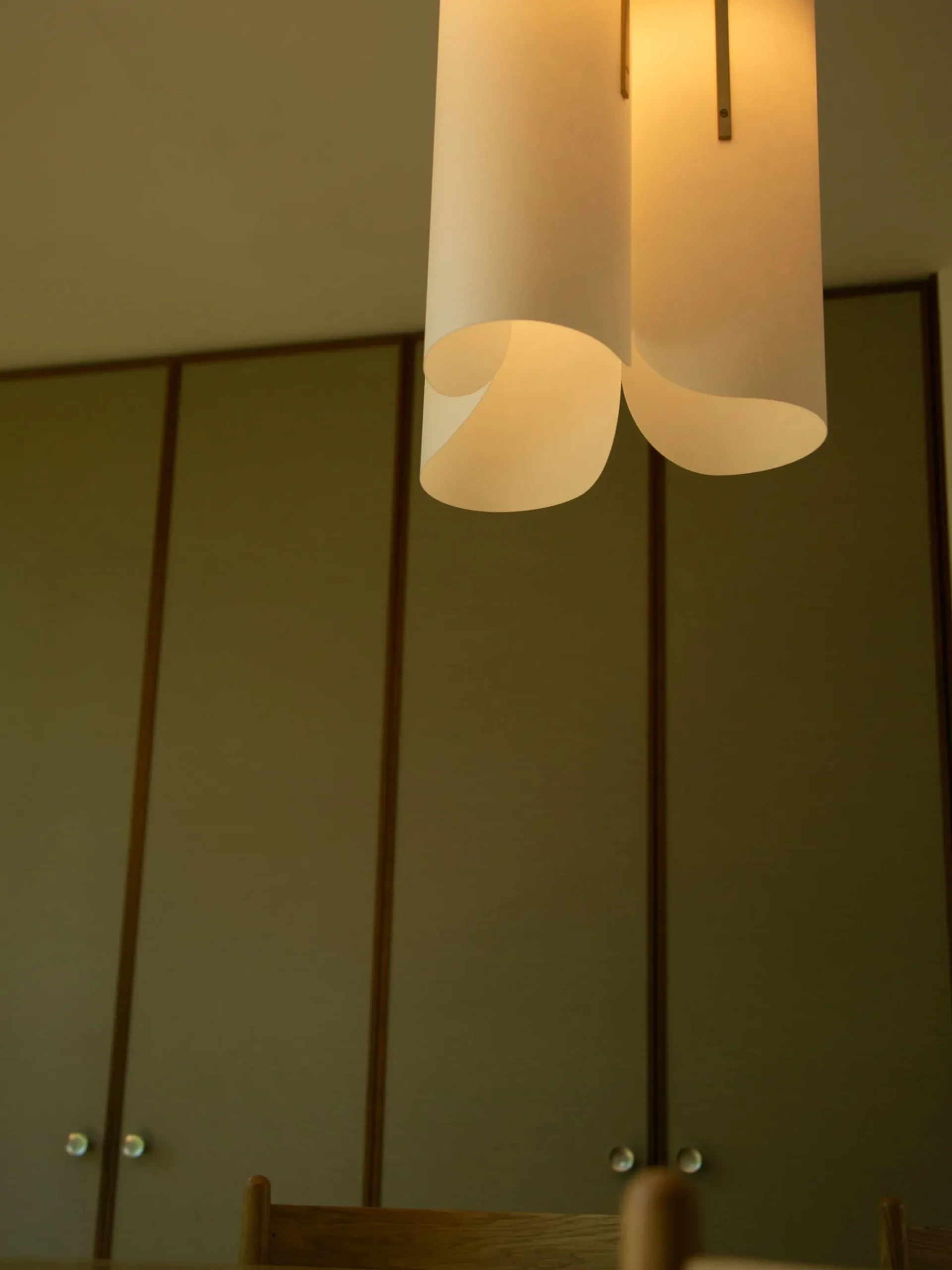 Modernist Triple Drop Suspension Lamp