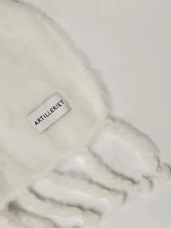 Mohair Tassel Throw - True White