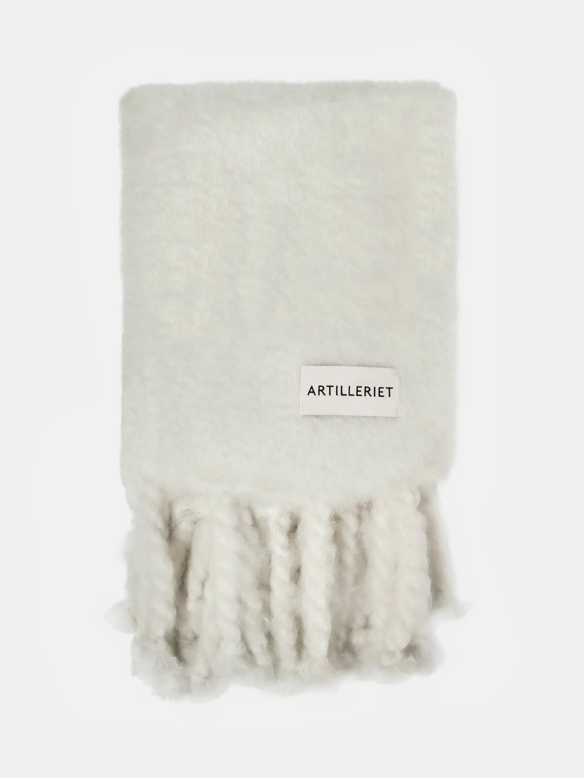Mohair Tassel Throw - True White
