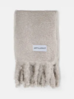 Mohair Tassel Throw - Ultimate Beige
