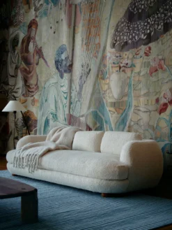 Mohair Tassel Throw - Ultimate Beige