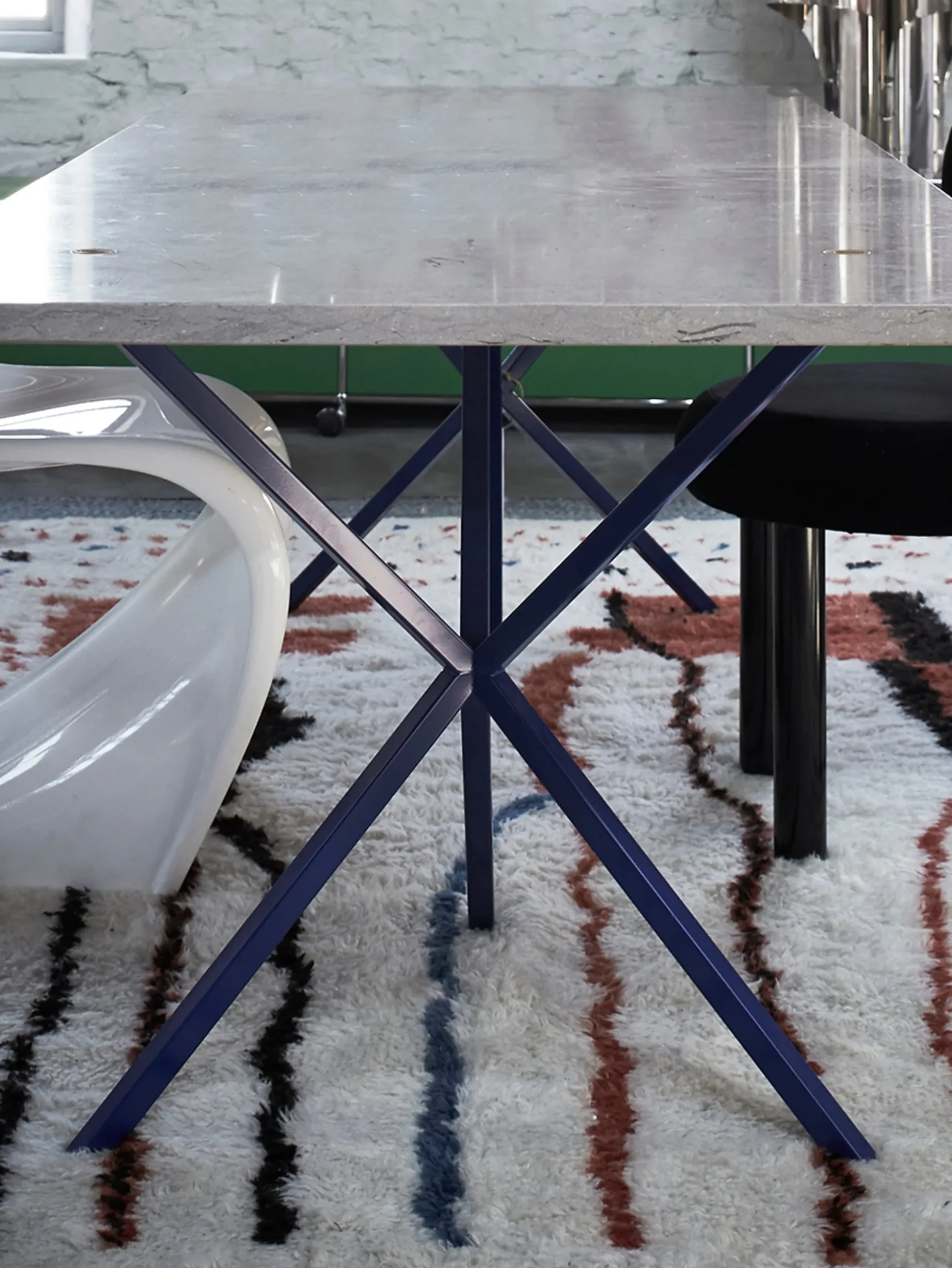 NEB Rectangular Table - Klein Blue - Azul Verde - 240 cm
