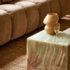 Onyx Marble Block Table