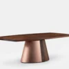 Orion Table - Timber and Metal Base