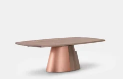 Orion Table - Timber and Metal Base