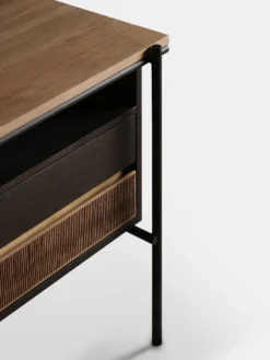 Oscar Desk - Teak - 2 Drawers