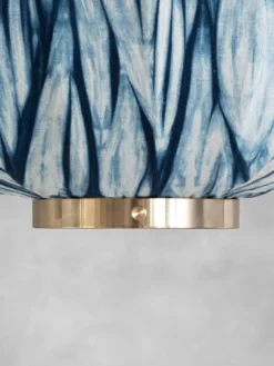 Oval Pendant - Plant Dyed Pattern