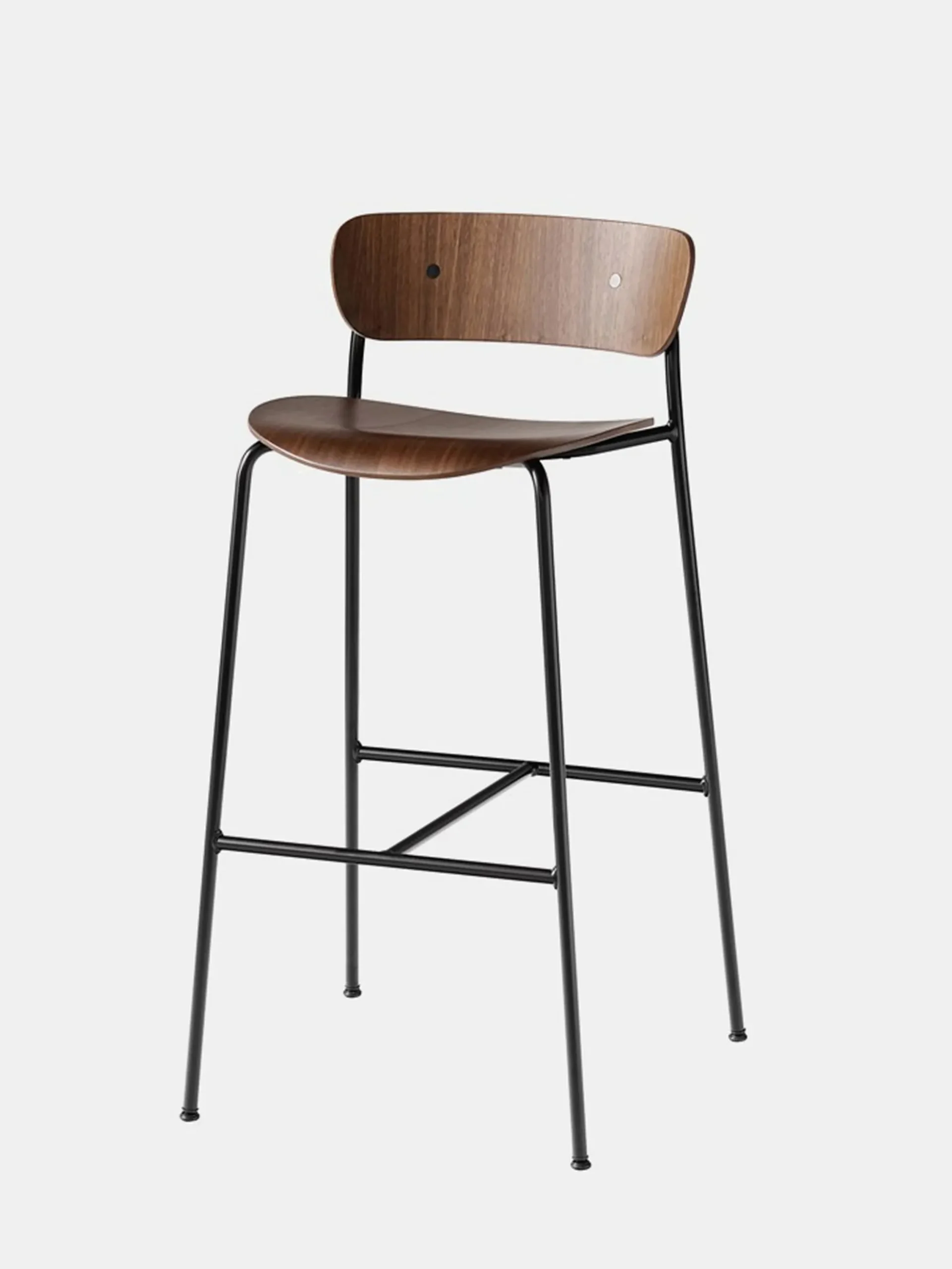 Pavilion AV7 Barstool – Black Lacquered Oak