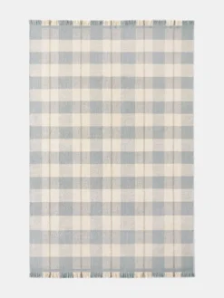 Plaid - Blue/Cream