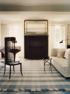 Plaid - Blue/Cream