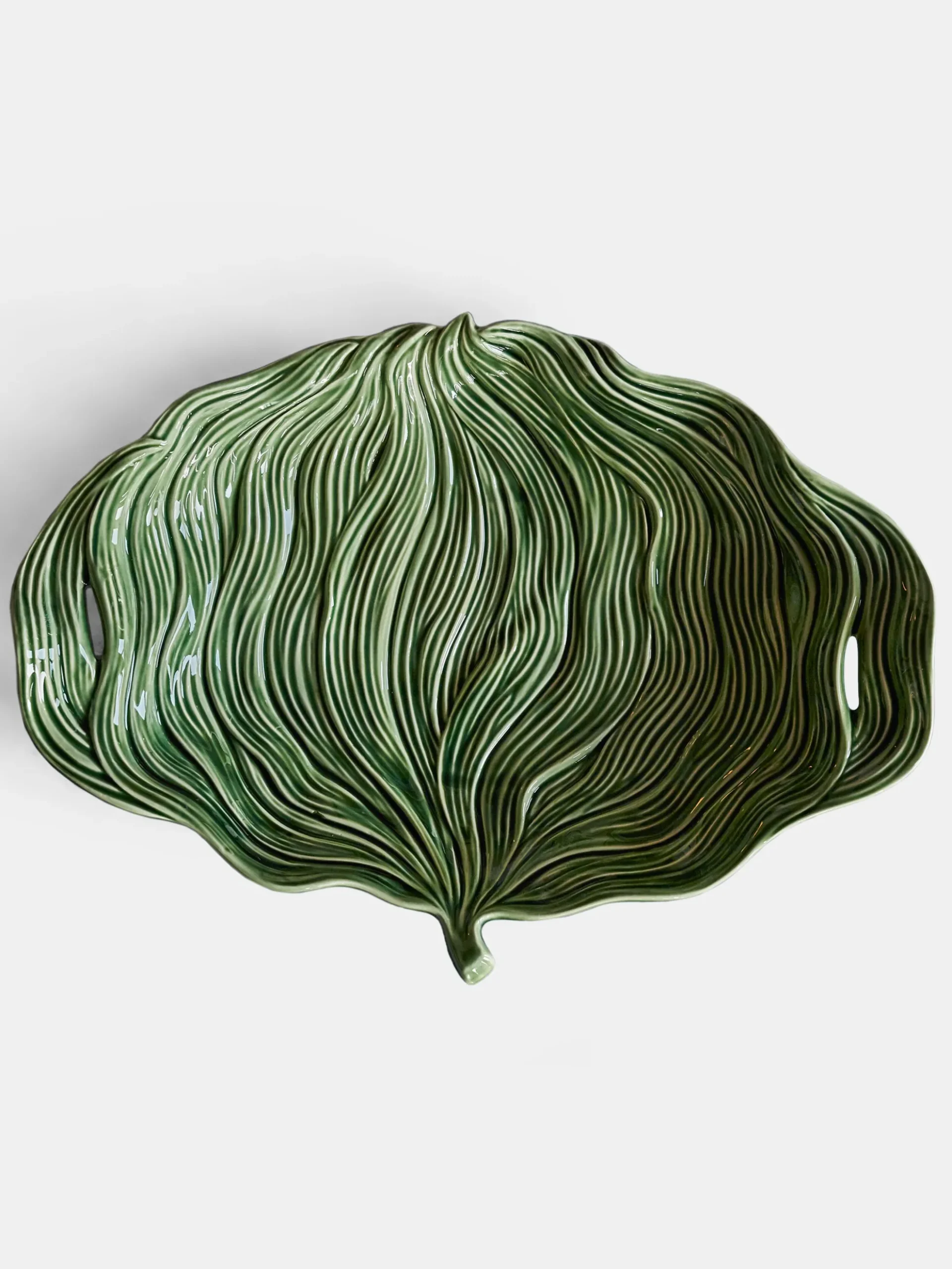Platter Leaf Green Folhas – Large