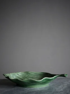 Platter Leaf Green Folhas – Medium
