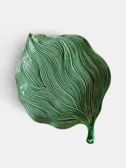 Platter Leaf Green Folhas – Medium