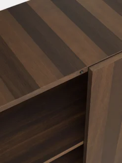 Post Storage Cabinet - Smoked Oak