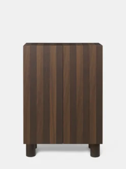 Post Storage Cabinet - Smoked Oak