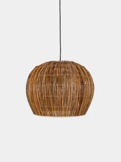 Rattan Bell Pendant