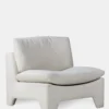 Retro lounge fauteuil - boucle cream