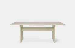 Rink Dining Table - Eggshell