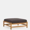 Saltholm Ottoman - Teak - Grey Brown Cushions