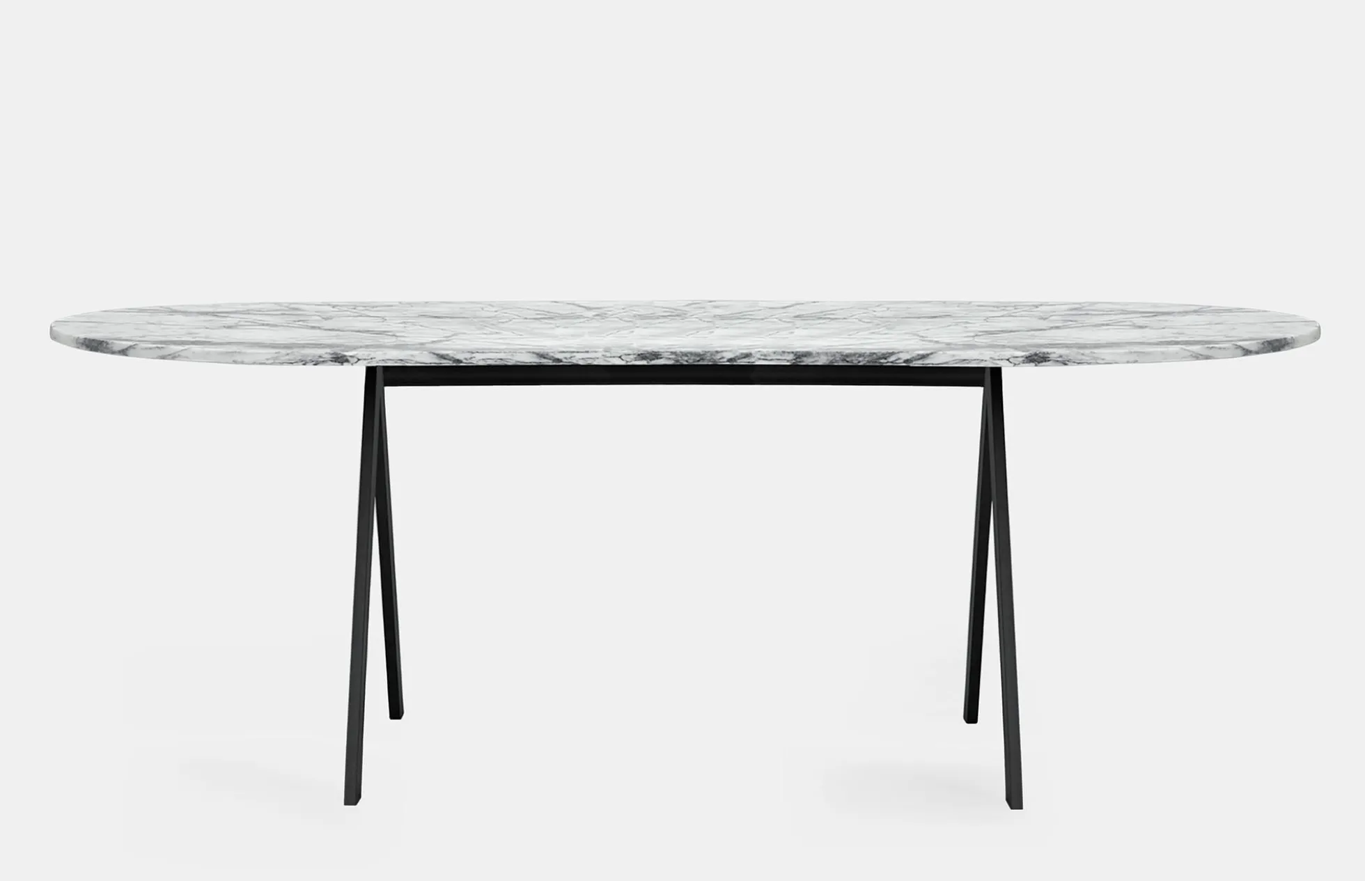 Saw Table White Marble