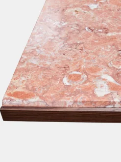 Shaker Dining Table - Oiled Walnut - Rosa Negrais Marble