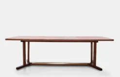 Shaker Dining Table - Oiled Walnut - Rosa Negrais Marble