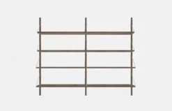 Shelf Library H114,8 Double Section – Dark
