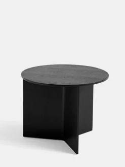 Slit Table Wood Round - 45 cm