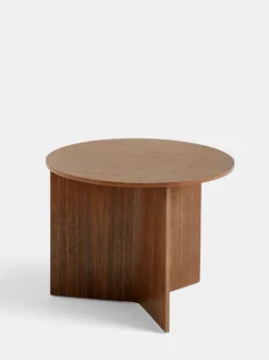 Slit Table Wood Round - 45 cm