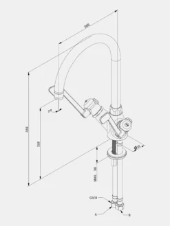 SP Elbow Tap Ø200 - Brass