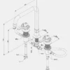 SP Tap U200 - 3-hole - Brass