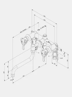 SP Wall Mounted Tap S200 - Brass