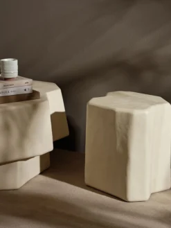 Staffa Stool - Ivory