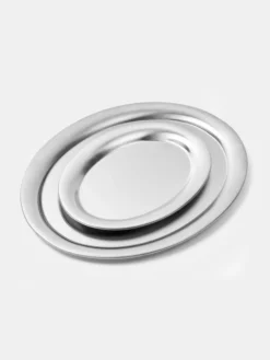 Stainless Steel Trays - Set of 2