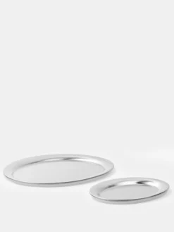 Stainless Steel Trays - Set of 2