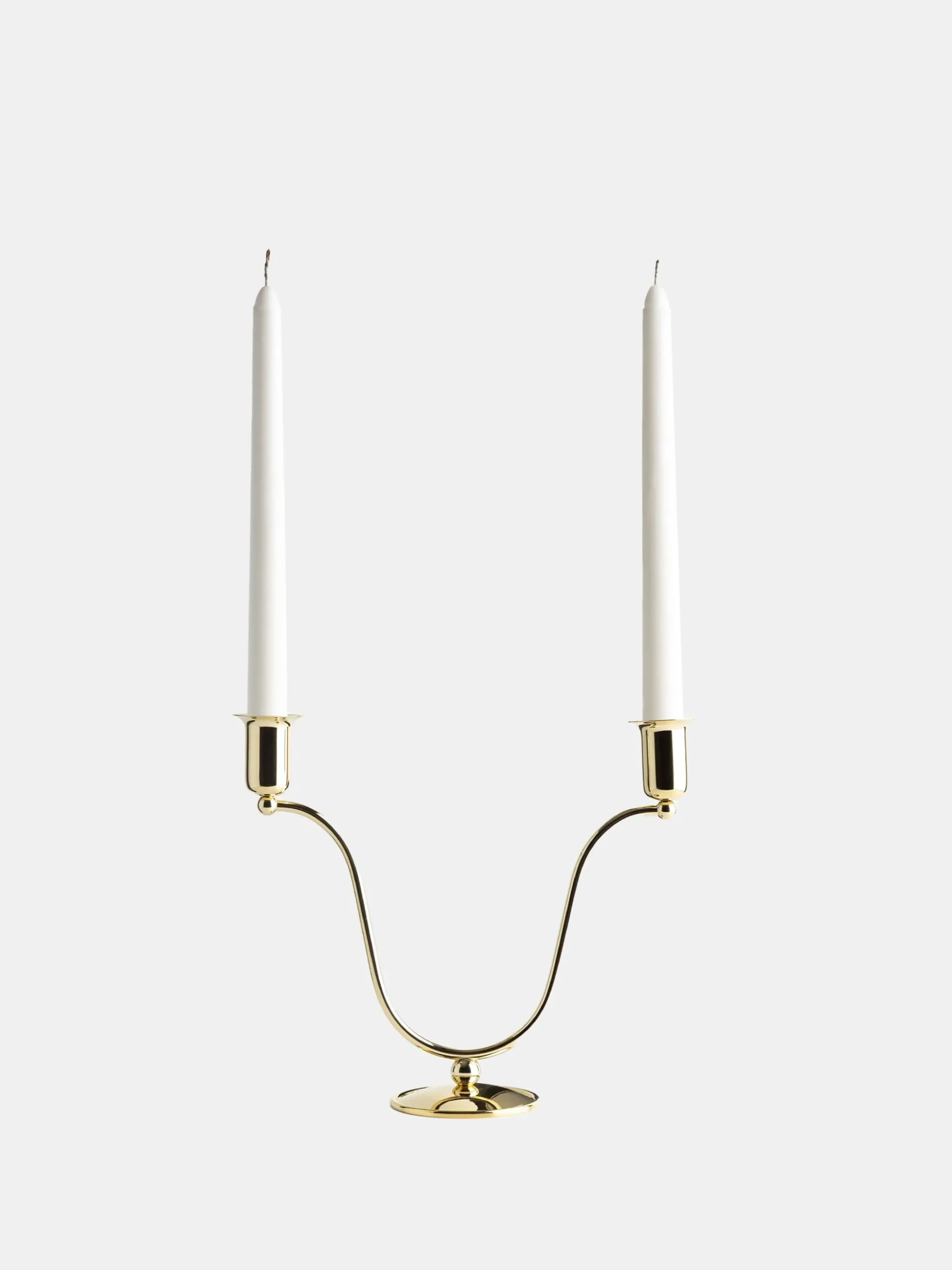 Svanen Candle Holder - Brass