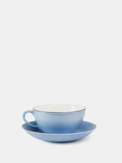 Teacup with Saucer - Blue