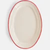 The Line - Oval Serving Platter - Red Line