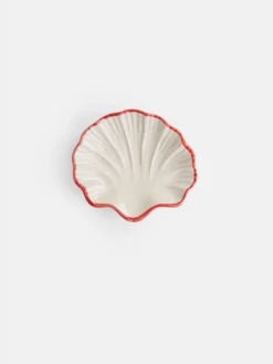 The Line - Shell Dish - Red Border