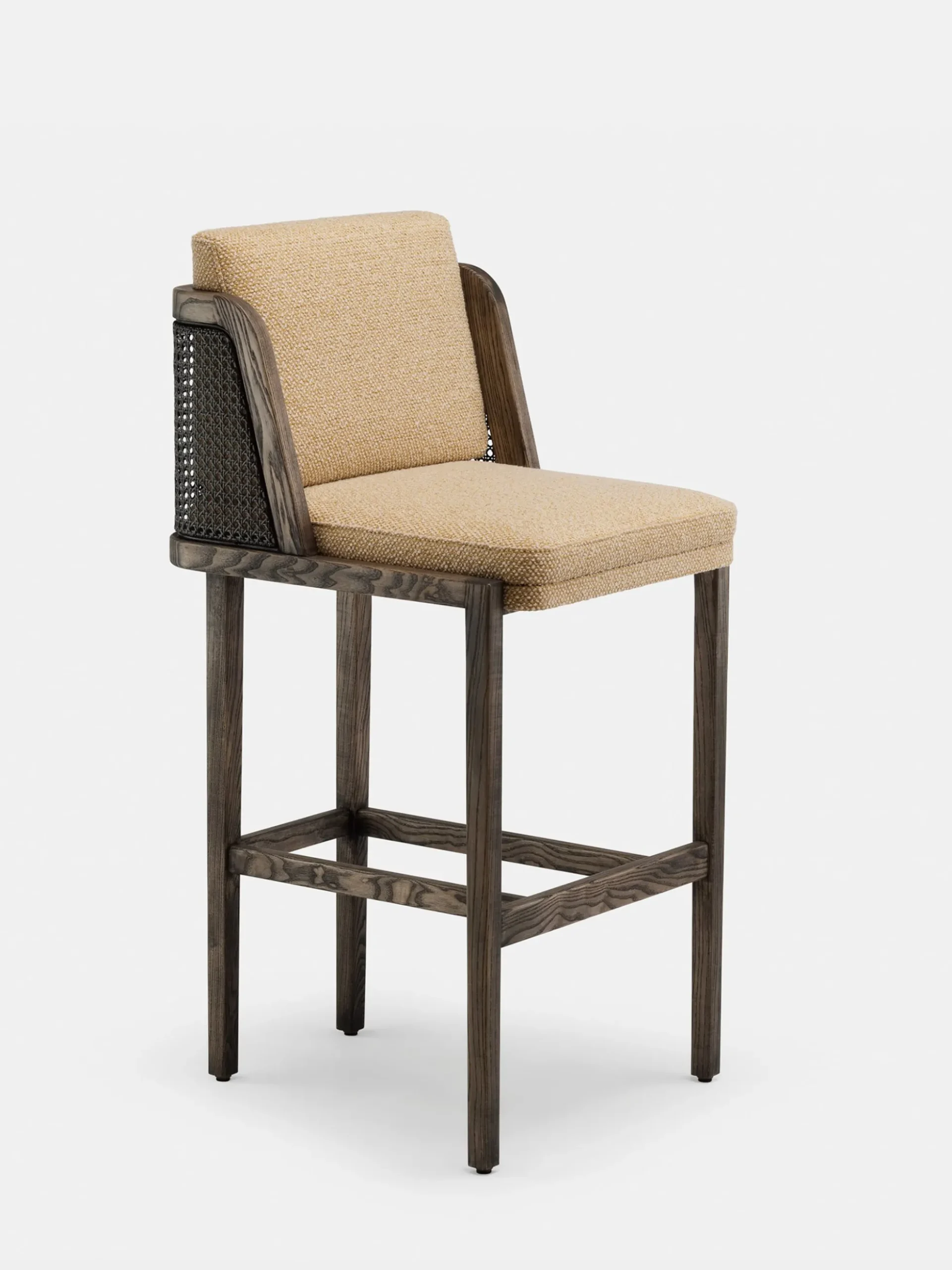 Throne Bar Stool - Rattan