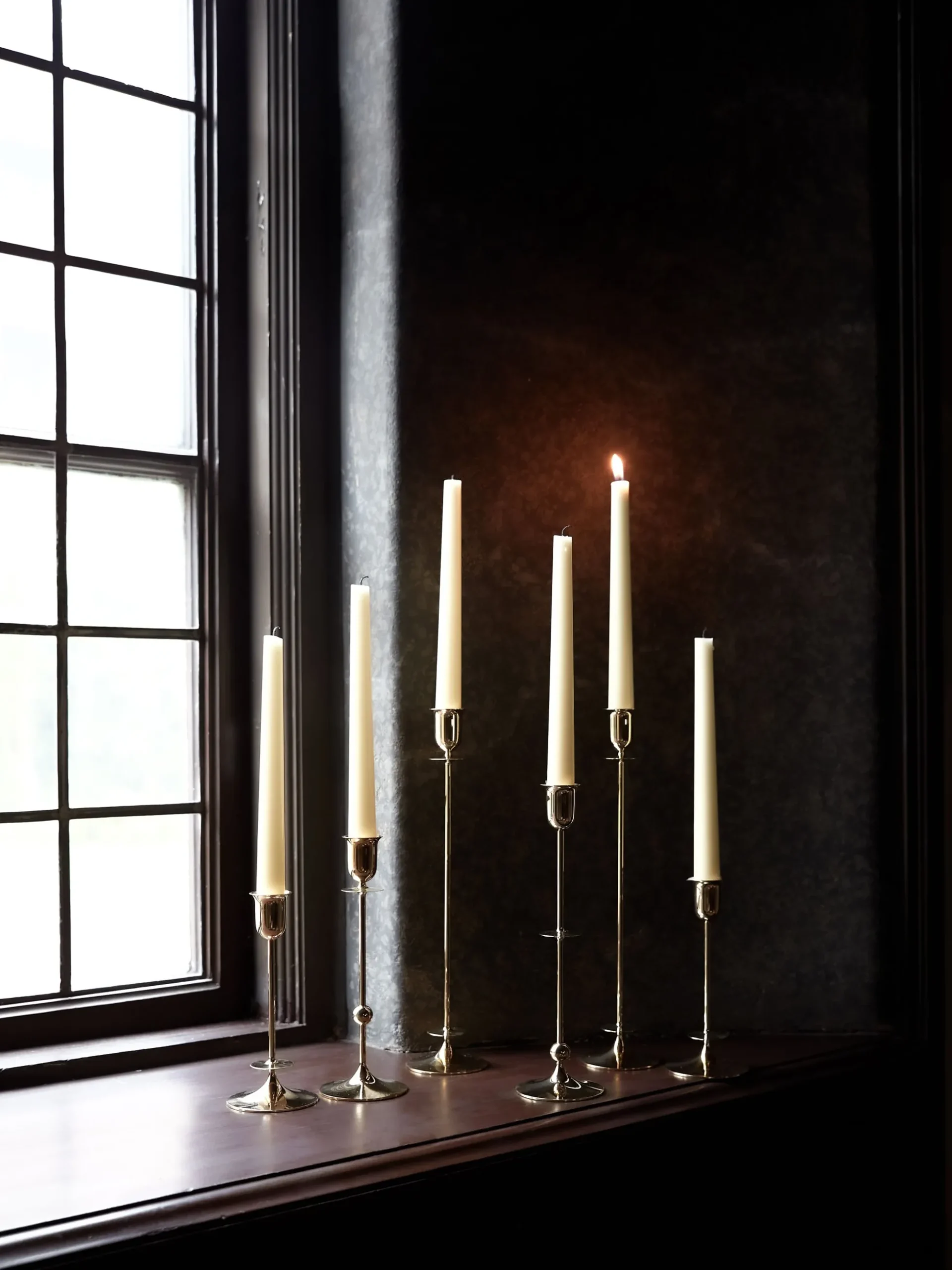 Totem Candle Holder - Brass